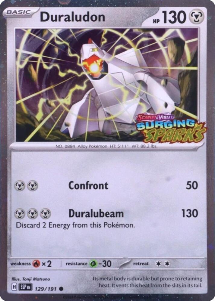 Surging Sparks Duraludon [Stamped] Pokémon card